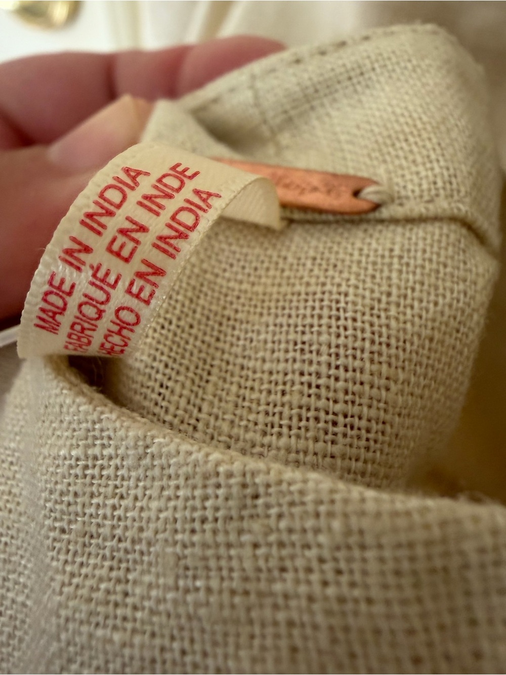 Free People Sleeveless Cream Linen Shift Dress - Picture 8 of 12